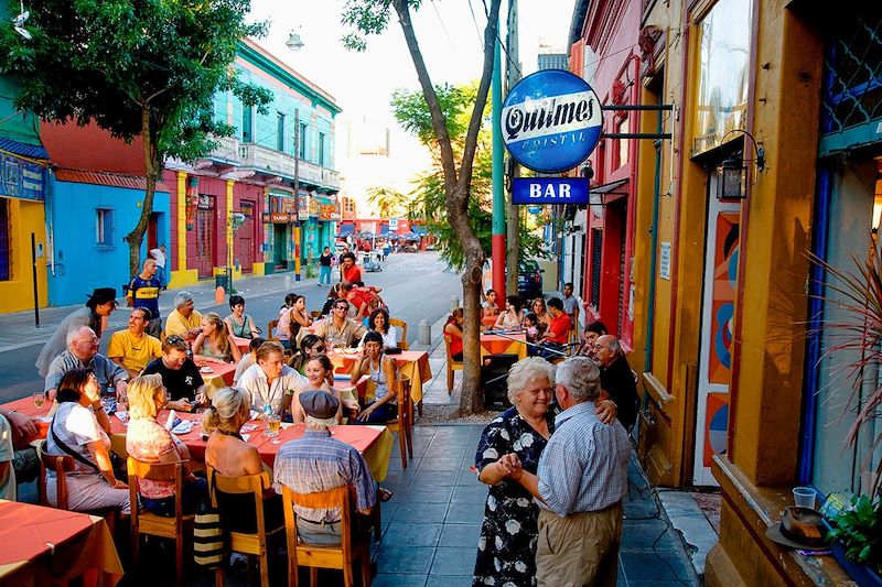 Café restaurant tango dans le quartier de la Bocca - Buenos Aires - Argentine