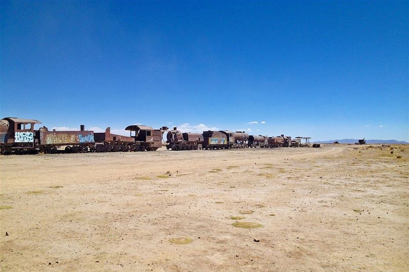 Cimetière de trains - Uyuni - Province d'Antonio Quijarro - Département de Potosí - Bolivie
