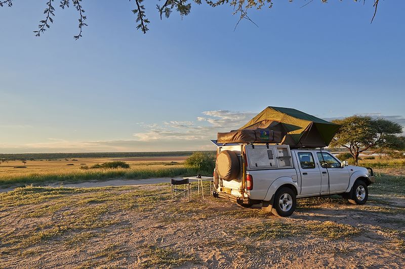 4x4 avec tente sur le toit - Botswana