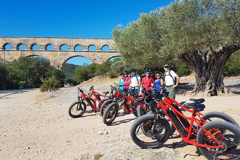 Fat Bike au pont du Gard