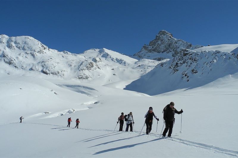 Randonne à ski du Queyras à la vallée de la Clarée - France