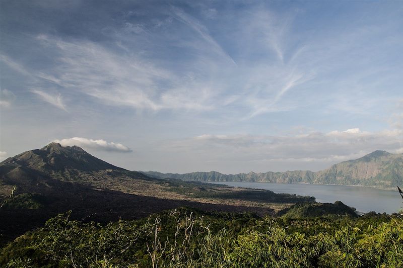 Caldeira du volcan Batur sur l'île de Bali - Indonésie