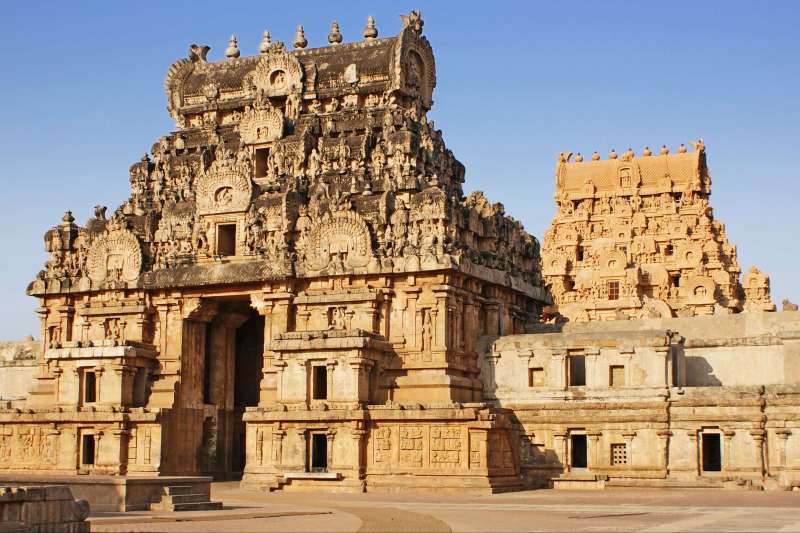 Gopura du temple de Brihadesvara - Tanjore - Tamil Nadu - Inde