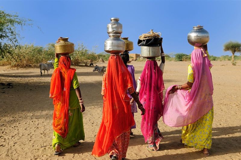 Femmes dans le désert du Thar - Inde