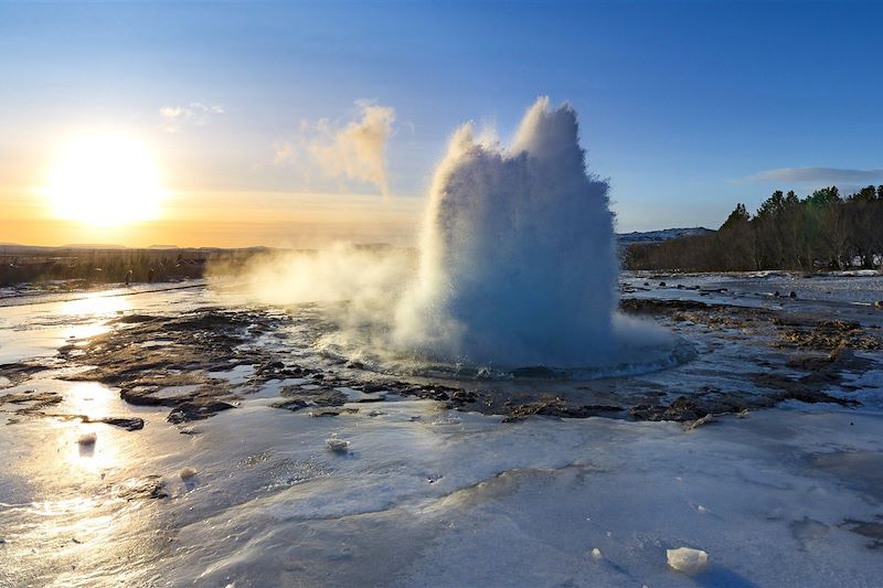 Geyser Strokkur - Suðurland - Islande