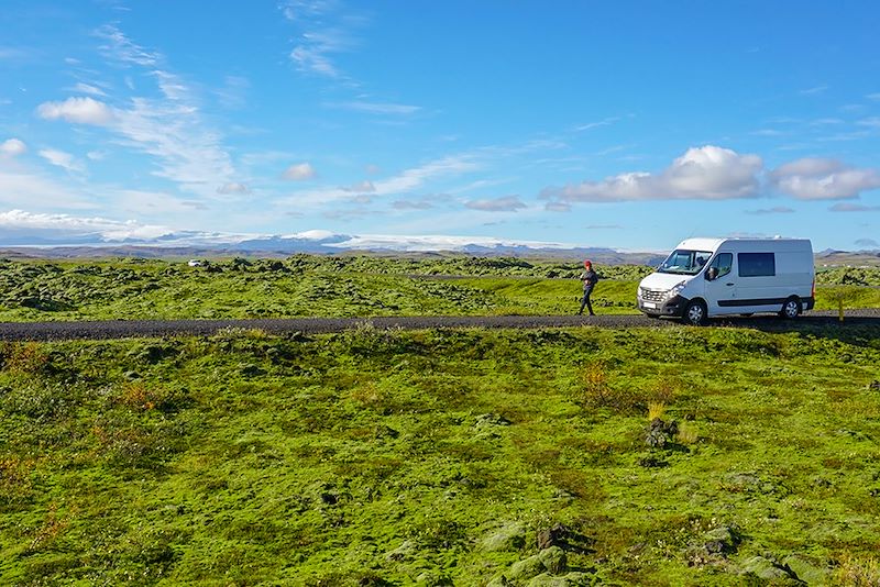 En van dans le Vatnajökull - Islande