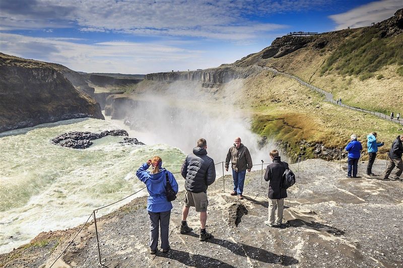 Chute d'eau de Gullfoss - Suðurland - Sud de l'Islande