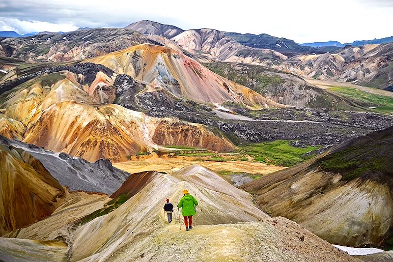 Randonnée à Landmannalaugar et Þórsmörk : Découvrez les incontournables de la côte sud en bivouac - Hekla, Torfajökull, Bláhnúkur