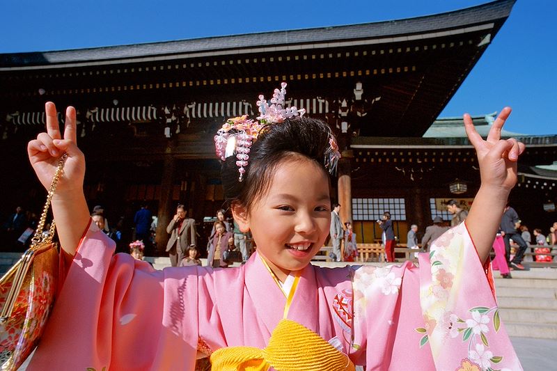 Petite fille au Japon