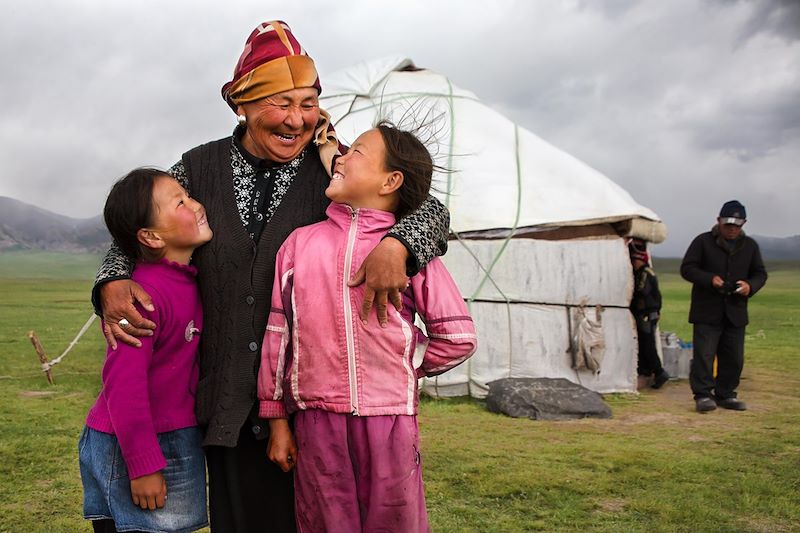 Famille Nomade dans la Province de Naryn - Kirghizistan