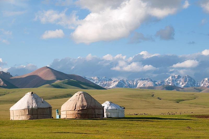 Voyage sur les traces des caravanes de la route de la soie de la Kirghizie jusqu'au bazars de l'oasis de Kashgar, en Chine