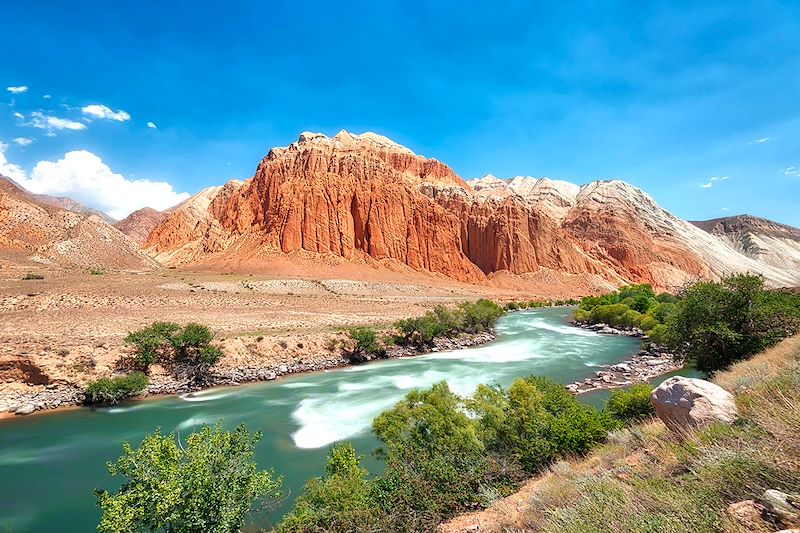 Voyage sur les traces des caravanes de la route de la soie de la Kirghizie jusqu'au bazars de l'oasis de Kashgar, en Chine