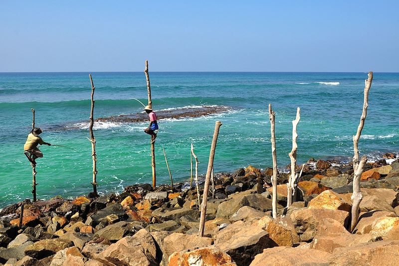Pêcheurs à Mirissa - Province du Sud - Sri Lanka