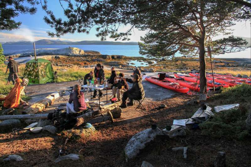 Rando kayak dans la baie d'Efjord
