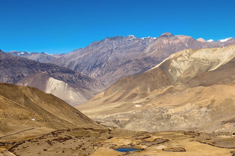 Vue sur le village de Muktinath - Mustang - Himalaya - Népal