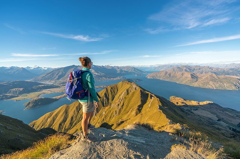 Randonnée sur le Roys Peak, vue sur le lac Wanaka - Nouvelle-Zélande