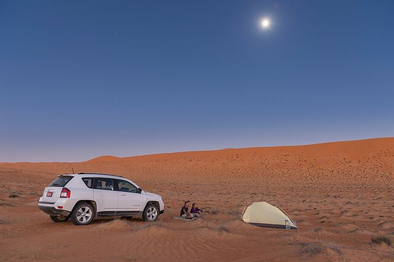 Bivouac dans le désert des Wahiba Sands - Oman