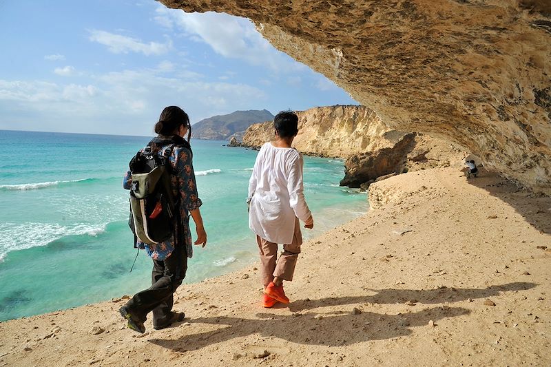 Randonnée sur une corniche à Fizayah (à l'ouest de Salalah) - Oman