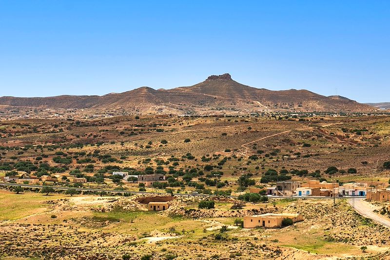 Vue depuis le Ksar Hallouf - Gouvernorat de Médenine - Tunisie