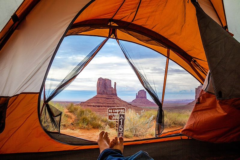 Bivouac à Monument Valley - Utah/Arizona - États-Unis