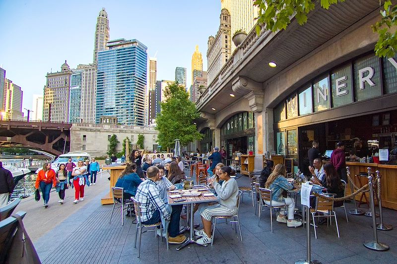 Chicago Riverwalk - Chicago - Illinois - États-Unis