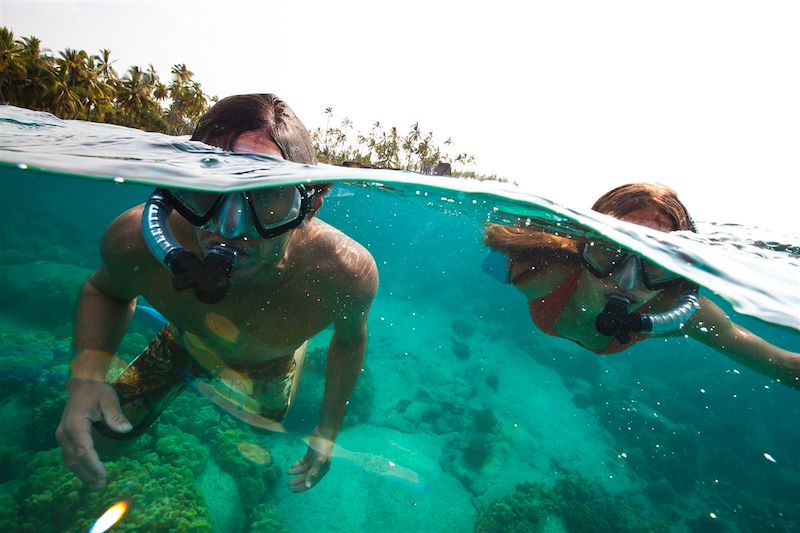 Couple en snorkeling - Kealakekua - Hawaï