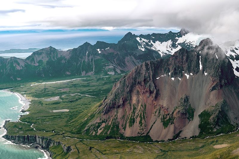 Littoral des îles Aléoutiennes - Alaska - États-Unis