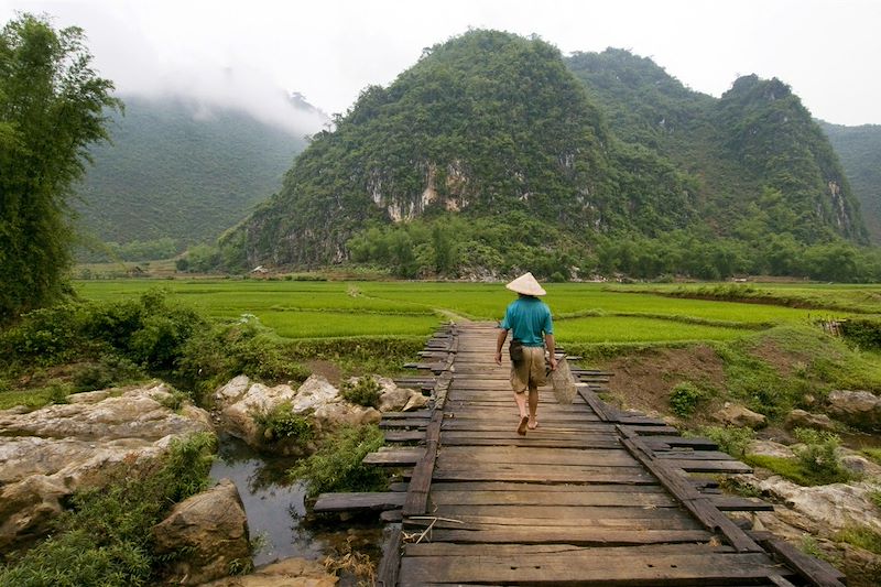 Partez pour un circuit à vélo sur les routes du Nord du Vietnam. Une aventure entre montagnes et rizières