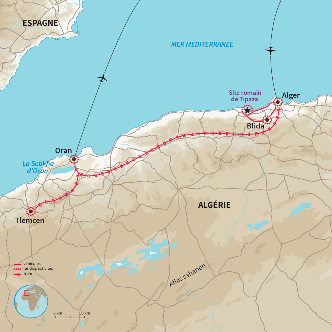 Escapade ferroviaire tout confort, une odyssée à travers l'Algérie, ses villes et sites culturels mythiques