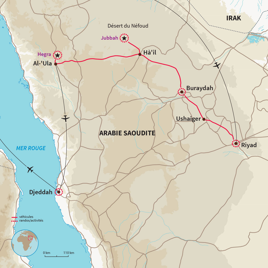 Voyage à travers l'Arabie saoudite, de Riyad à Djeddah par AlUla, révélant des merveilles cachées et une histoire ancienne 