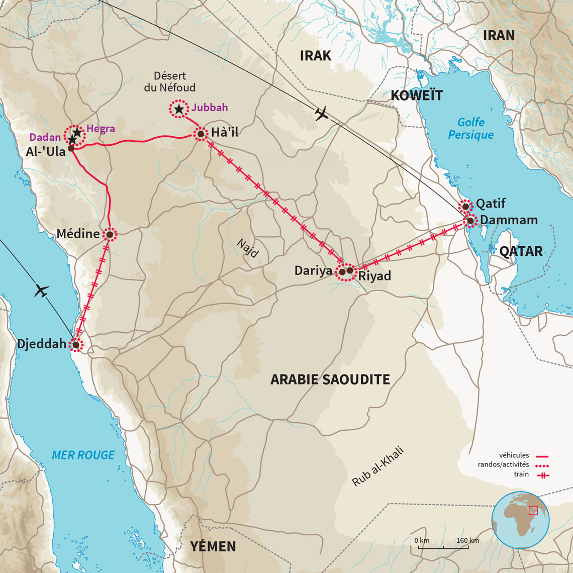 Voyage en train à travers l'Arabie saoudite : une odyssée culturelle et historique avec immersion dans la vie locale