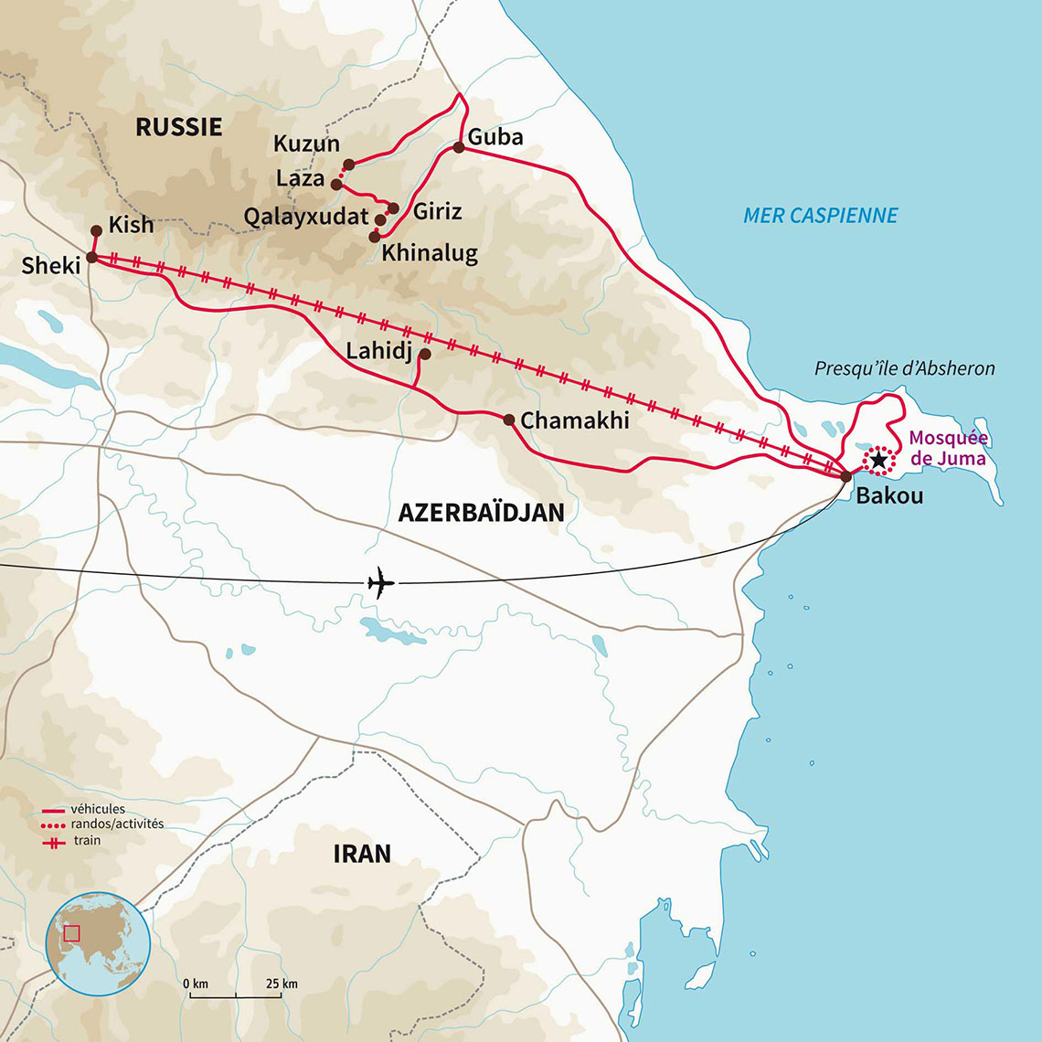 Randonnée à travers les villages du Caucase azerbaïdjanais et rencontres avec les villageois de montagne