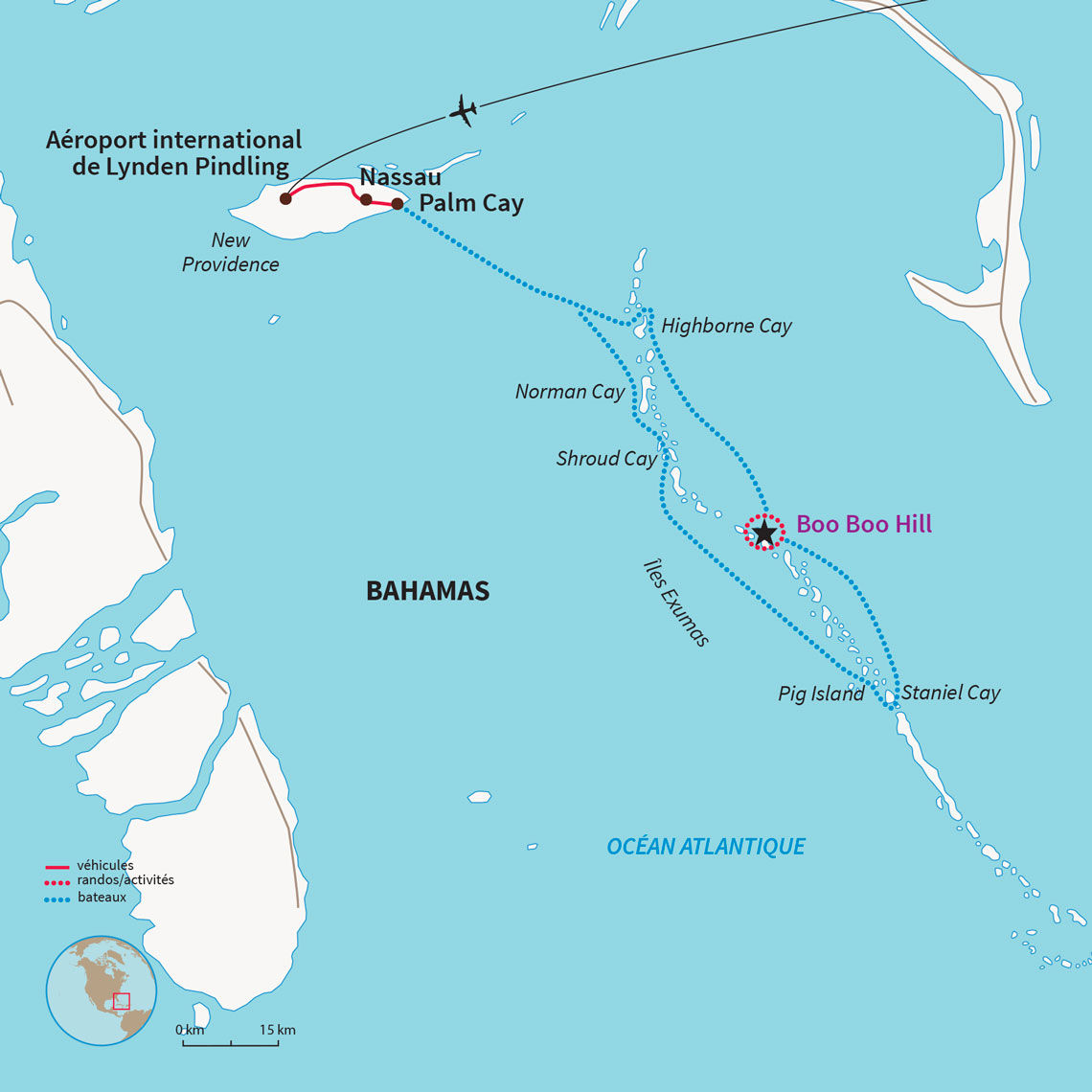 D’île en île en catamaran dans les Bahamas, entre plages de rêve, snorkeling dans les récifs de coraux et baignade dans le lagon