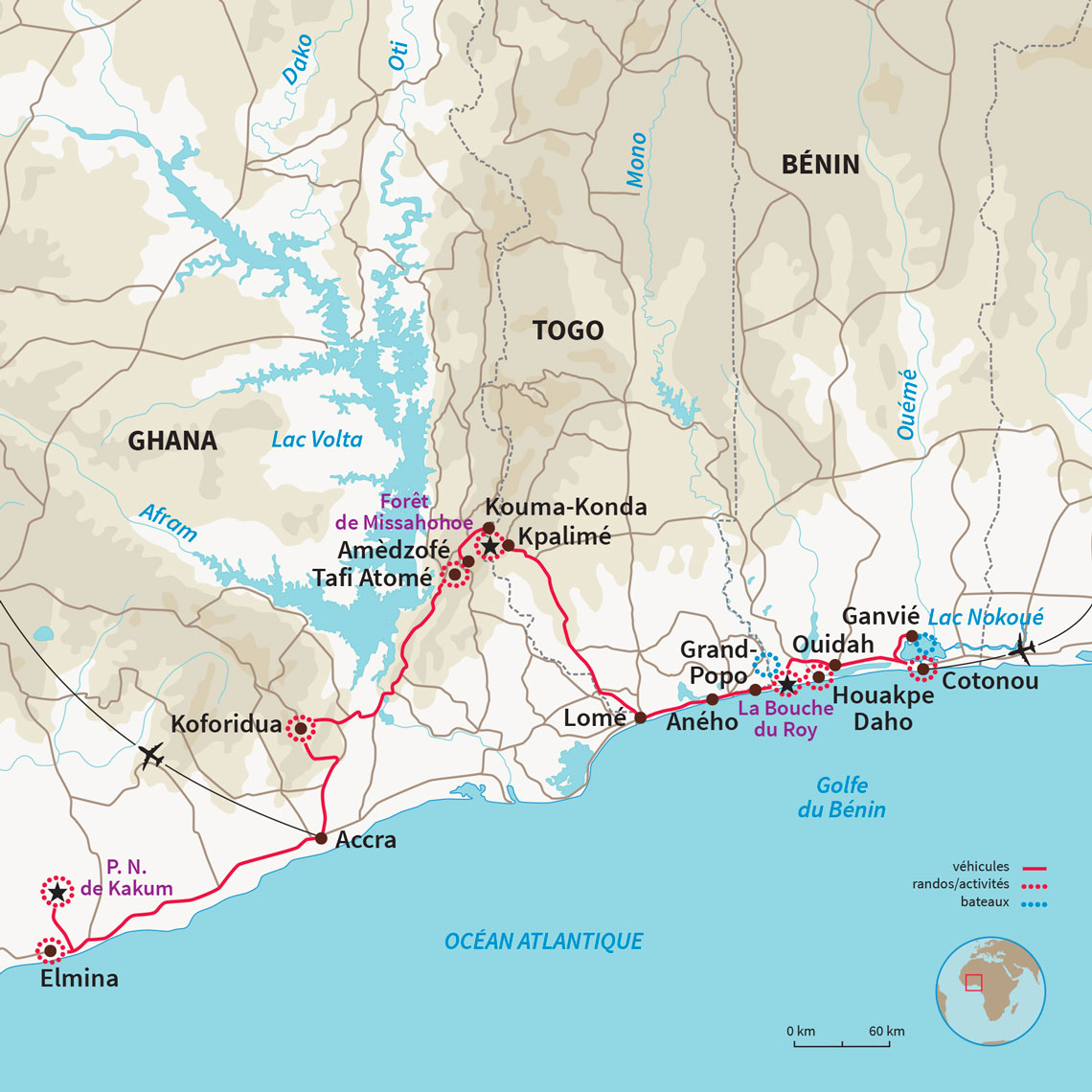 Best of des circuits en Afrique de l'Ouest: la Gold Coast du Bénin au Ghana en passant par le Togo!