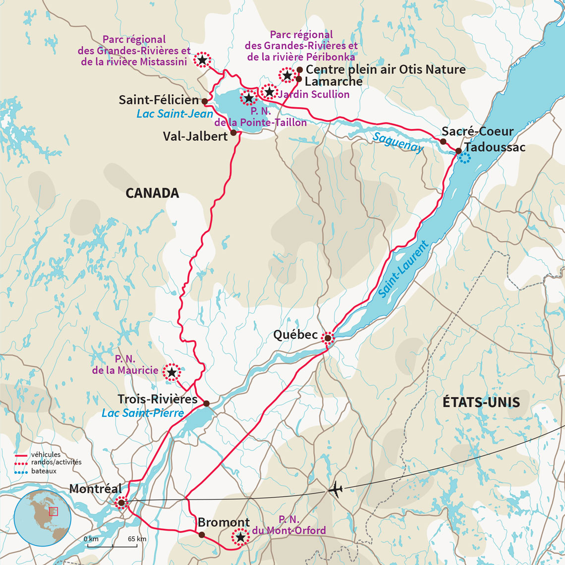 Voyage au Québec accessible aux personnes à mobilité réduite de Montréal à la Mauricie avec activités et hôtels adaptés