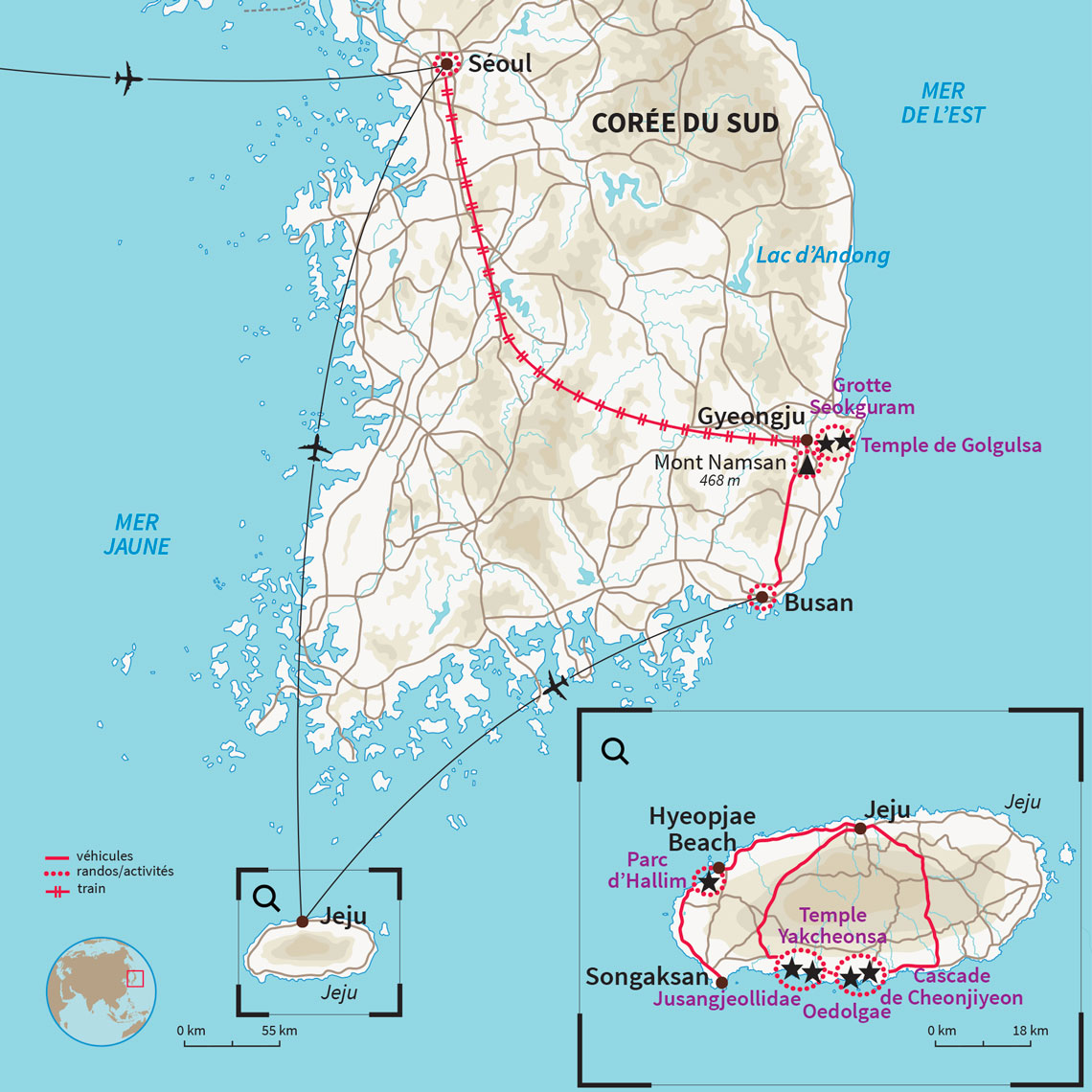 Les lieux emblématiques de l'Hallyu et de la K.pop & Les visites plus classiques mêlant coutumes et traditions...en famille