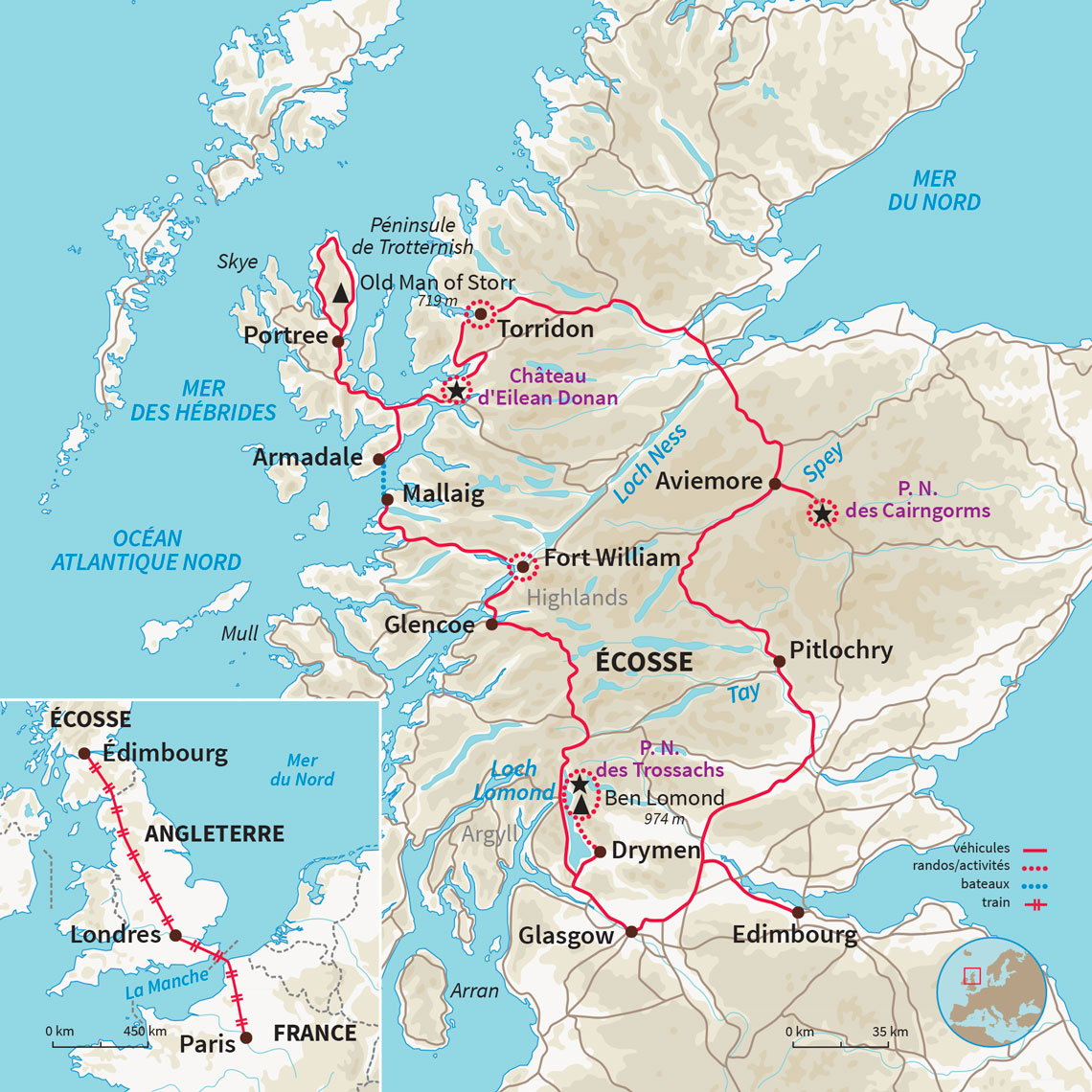 Autotour en Écosse de 15 jours à la découverte des incontournables, Île de Skye, Glencoe et des sites plus secrets tel Cairngorms