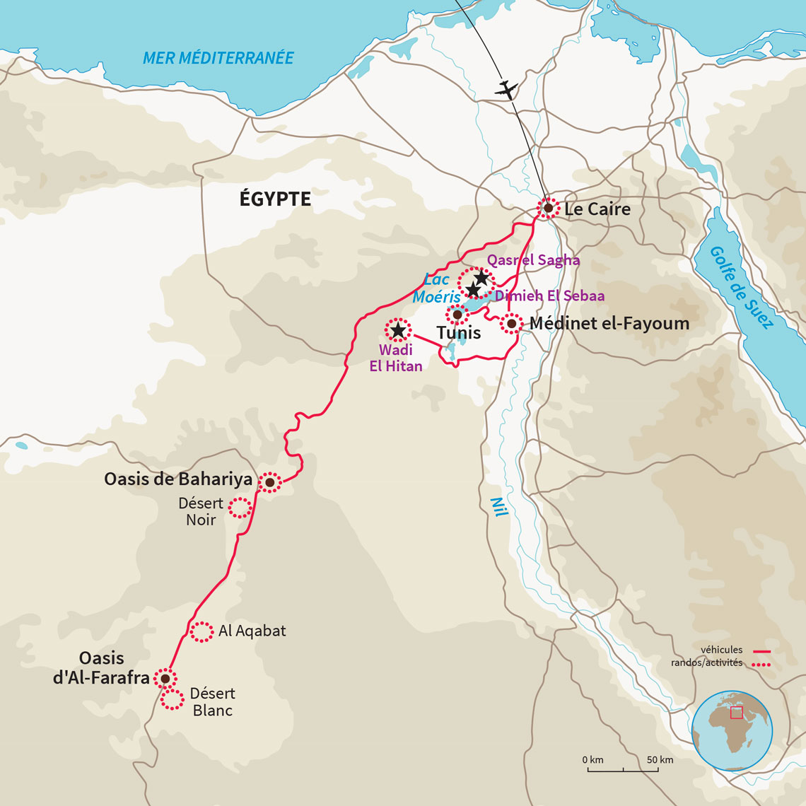 Exploration des oasis égyptiennes et du désert blanc : entre nature, histoire et paysages désertiques