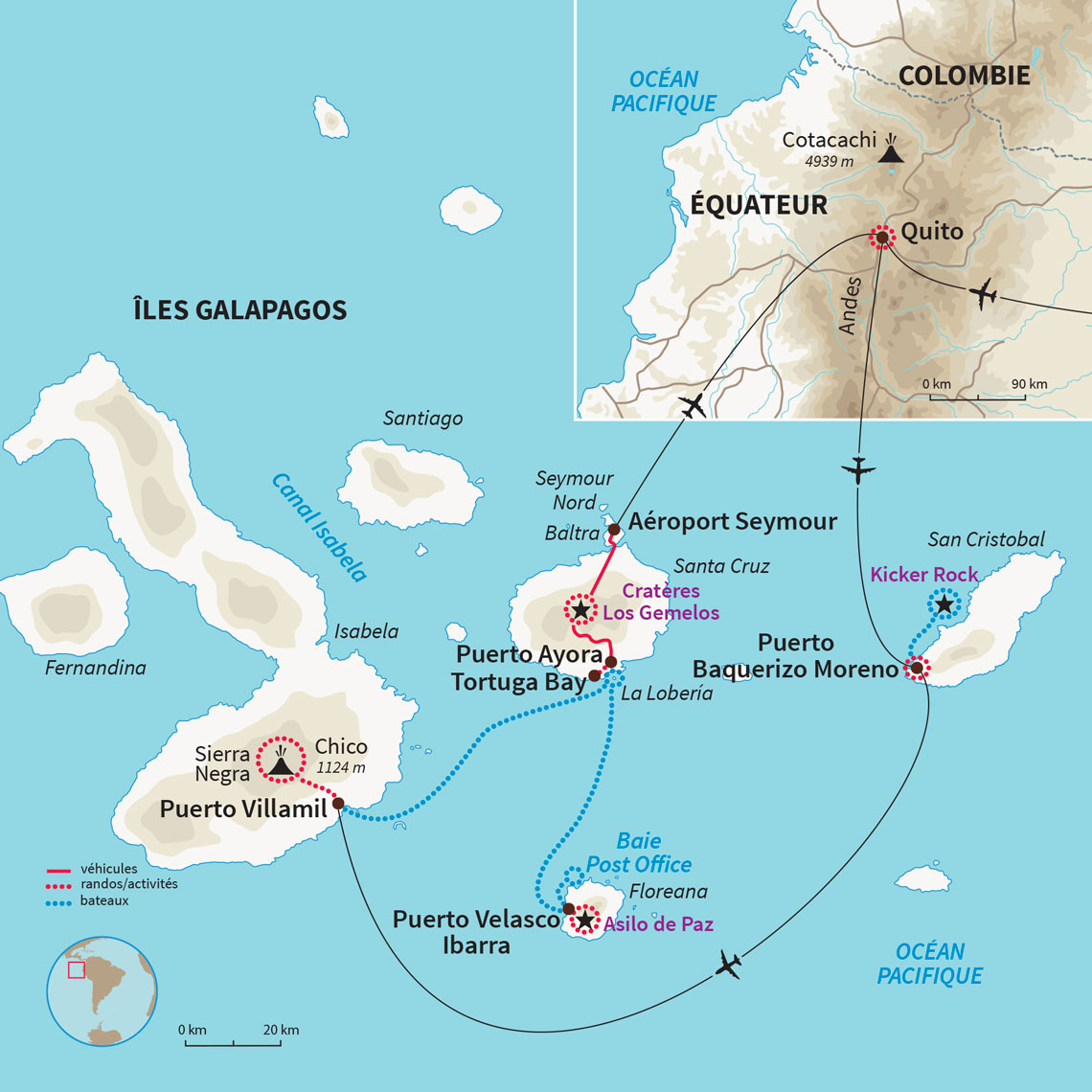 Sur les traces de Darwin, voyage entièrement dédié à la magie du plus fameux des sanctuaires naturels: l’archipel des Galápagos