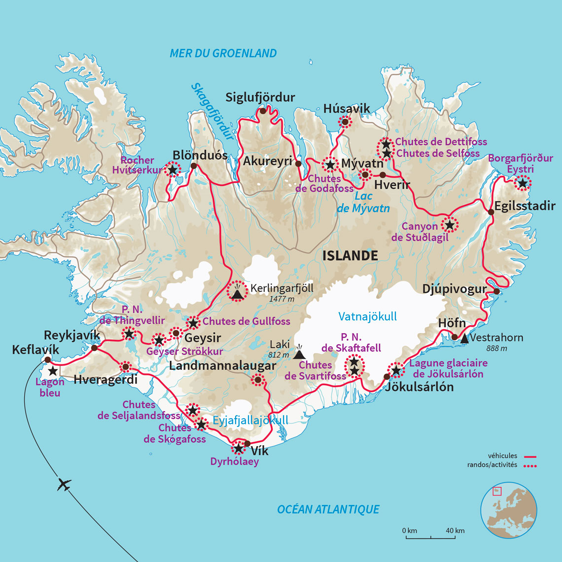 Road trip de 15 jours en Islande en van 4x4 équipé camping pour une découverte approfondie de l'Islande