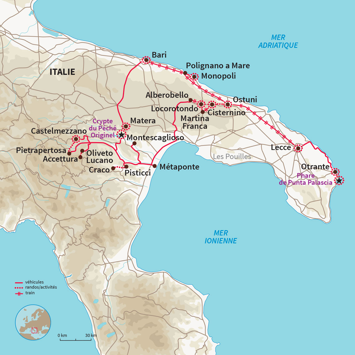 Circuit itinérant à la découverte des incontournables de la Basilicate et des Pouilles 