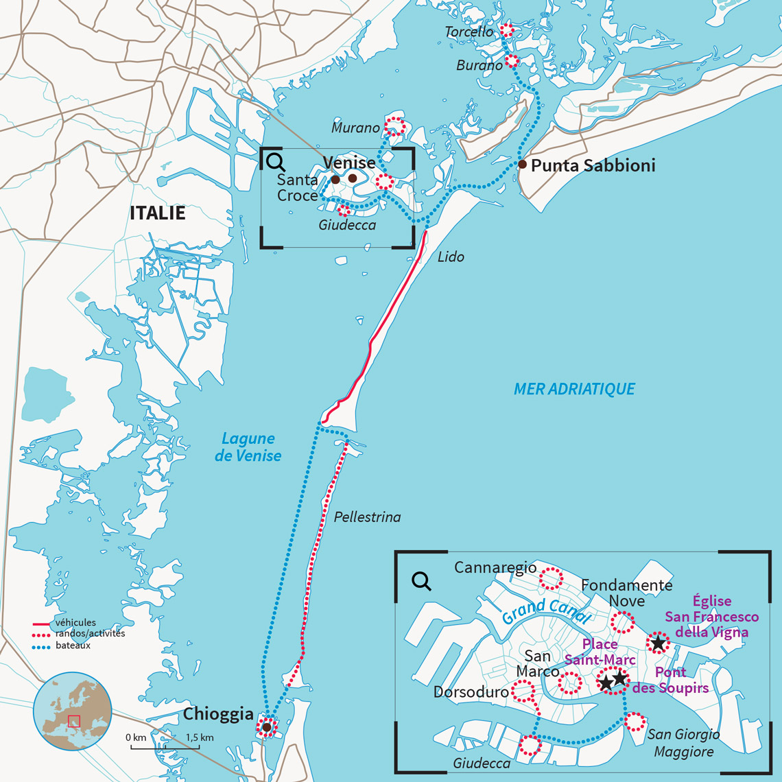 A la découverte des merveilles de Venise la Sérénissime et de ses îles: le Lido, Burano, Murano, Torcello