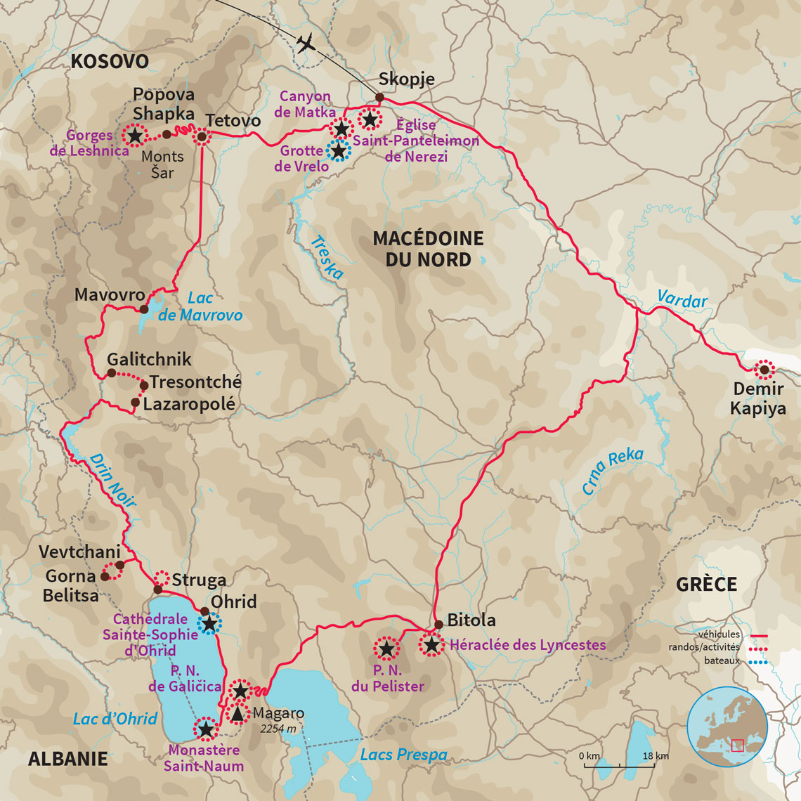 Trek en Macédoine du Nord : Randonnez dans les 3 parcs nationaux entre montagnes et lacs cristallins au cœur des Balkans