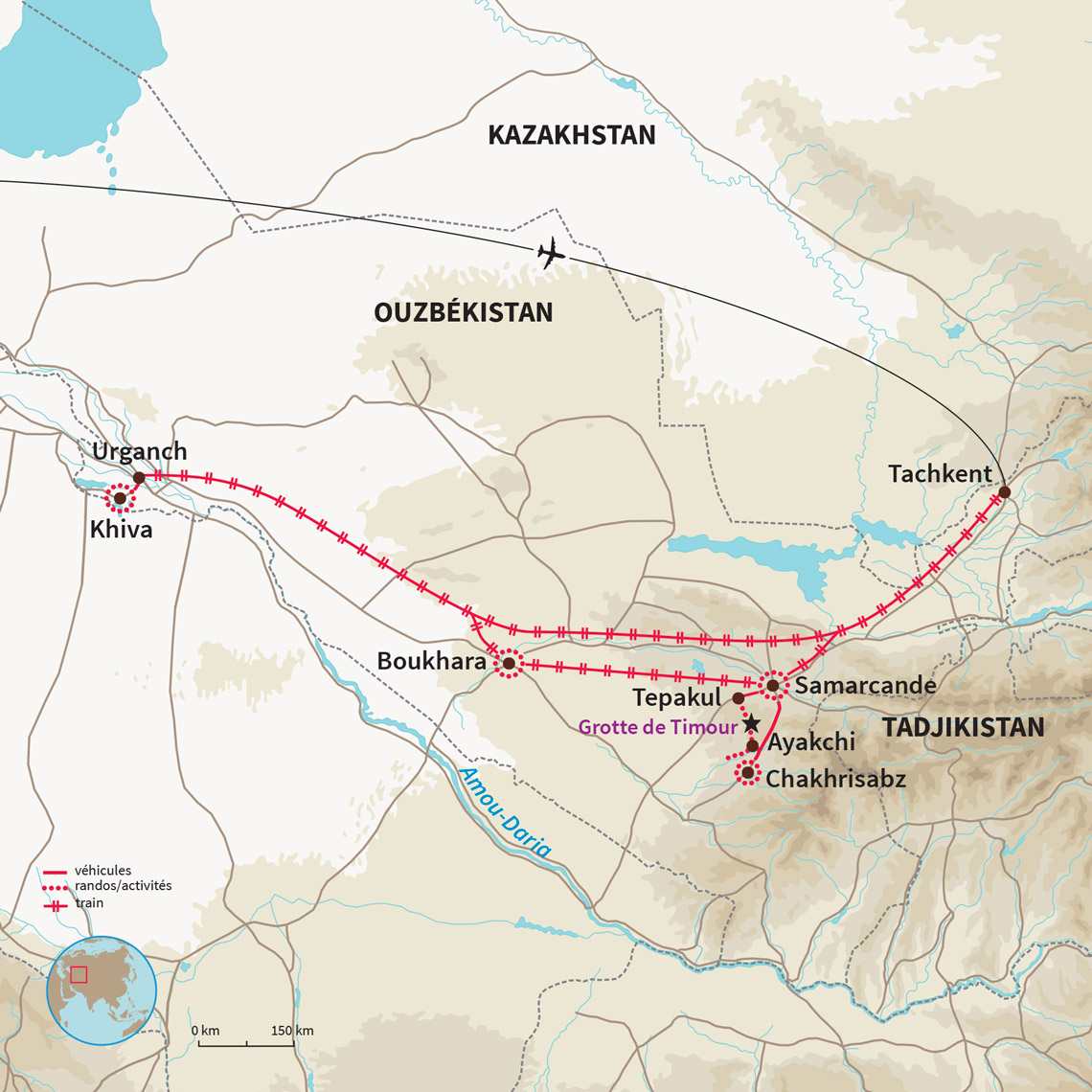 Tous les incontournables de l’Ouzbékistan : montagnes, cités de légende, diversités naturelles… et accueil très chaleureux !