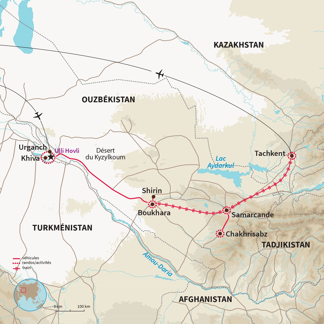 Voyage sur la route de la Soie de Khiva à Samarcande en version confort.