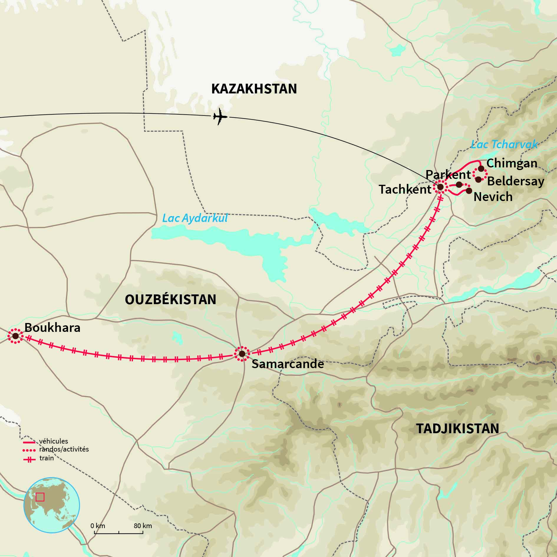 Rando au cœur du Parc National Chatkal et exploration de Boukhara & Samarkand.