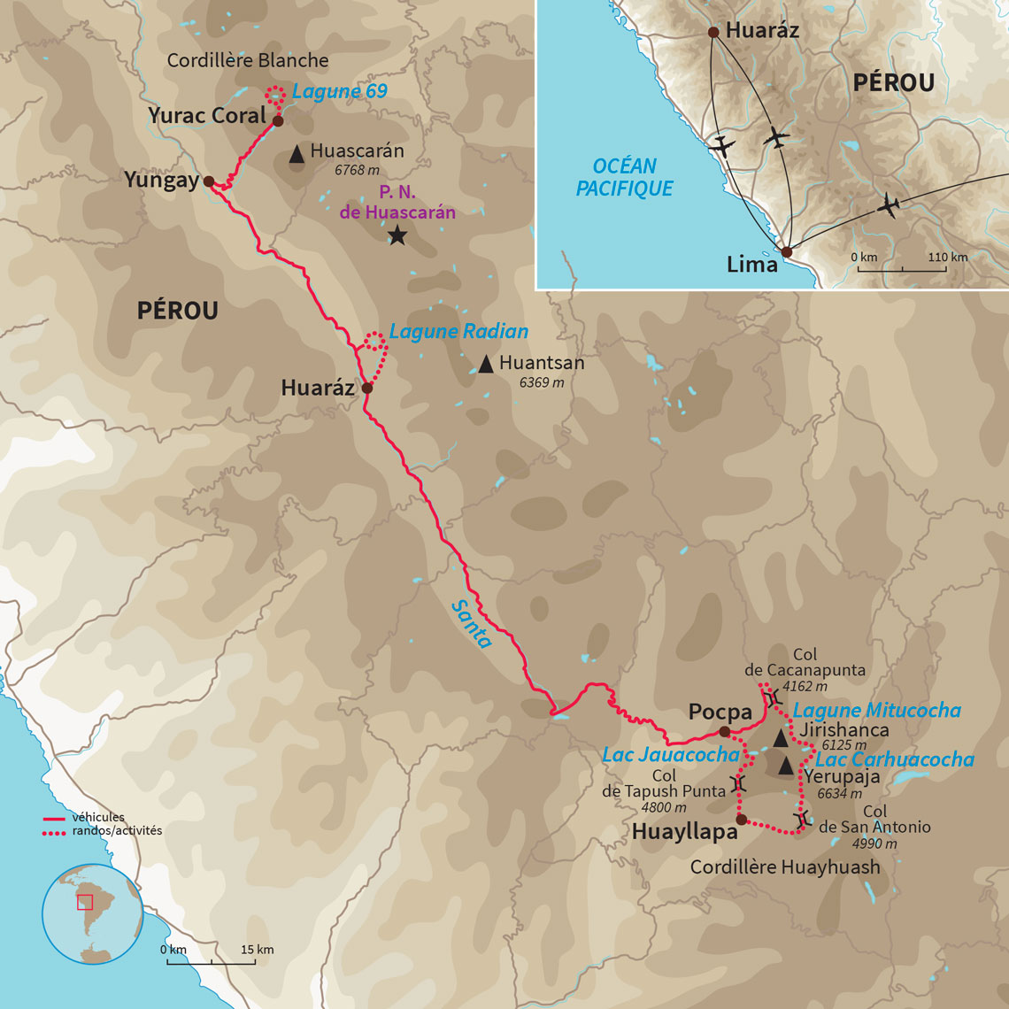 Traversée intime du paradis des trekkeurs, entre géants enneigés, lacs émeraudes et panoramas inoubliables… Haut les cœurs !