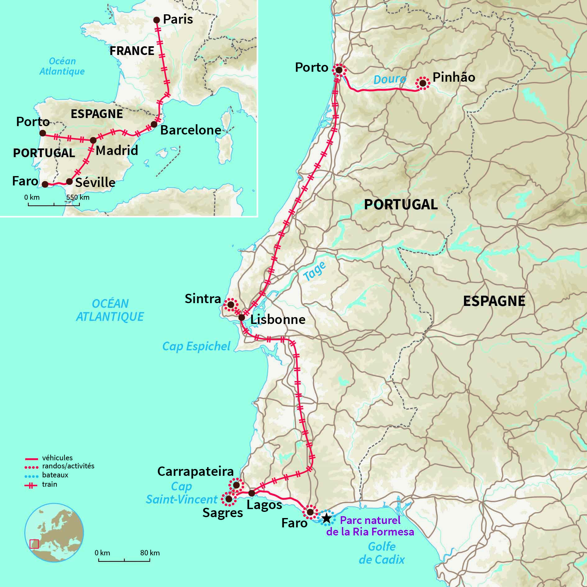 Circuit et randonnée au Portugal de Porto à l’Algarve en passant par Lisbonne pour découvrir les incontournables du pays