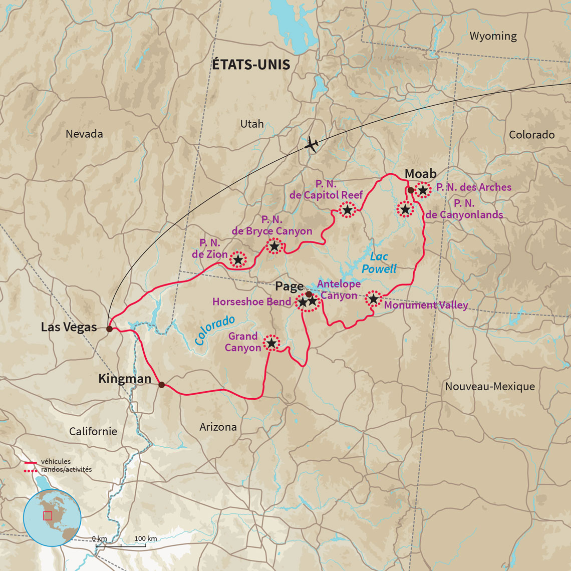 Voyage dans l'Ouest Américain en camping et nuits sous tente au cœur des parcs de l'Utah de Zion à Monument Valley et Grand Canyon