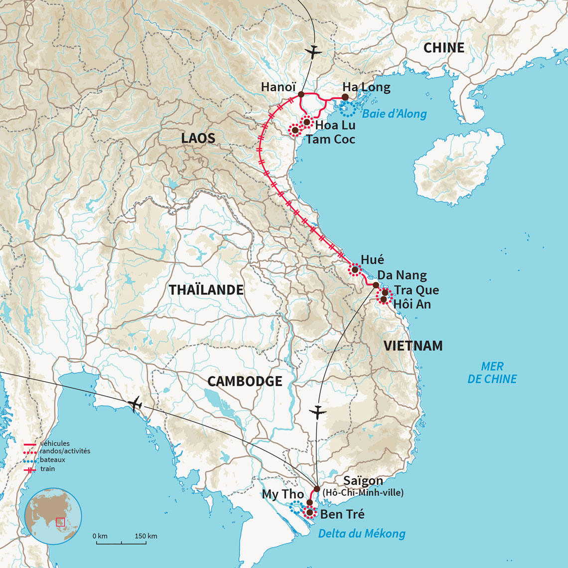 Balade culinaire du sud au nord du Vietnam, au cœur du Tonkin de l'Annam et de la Cochinchine 